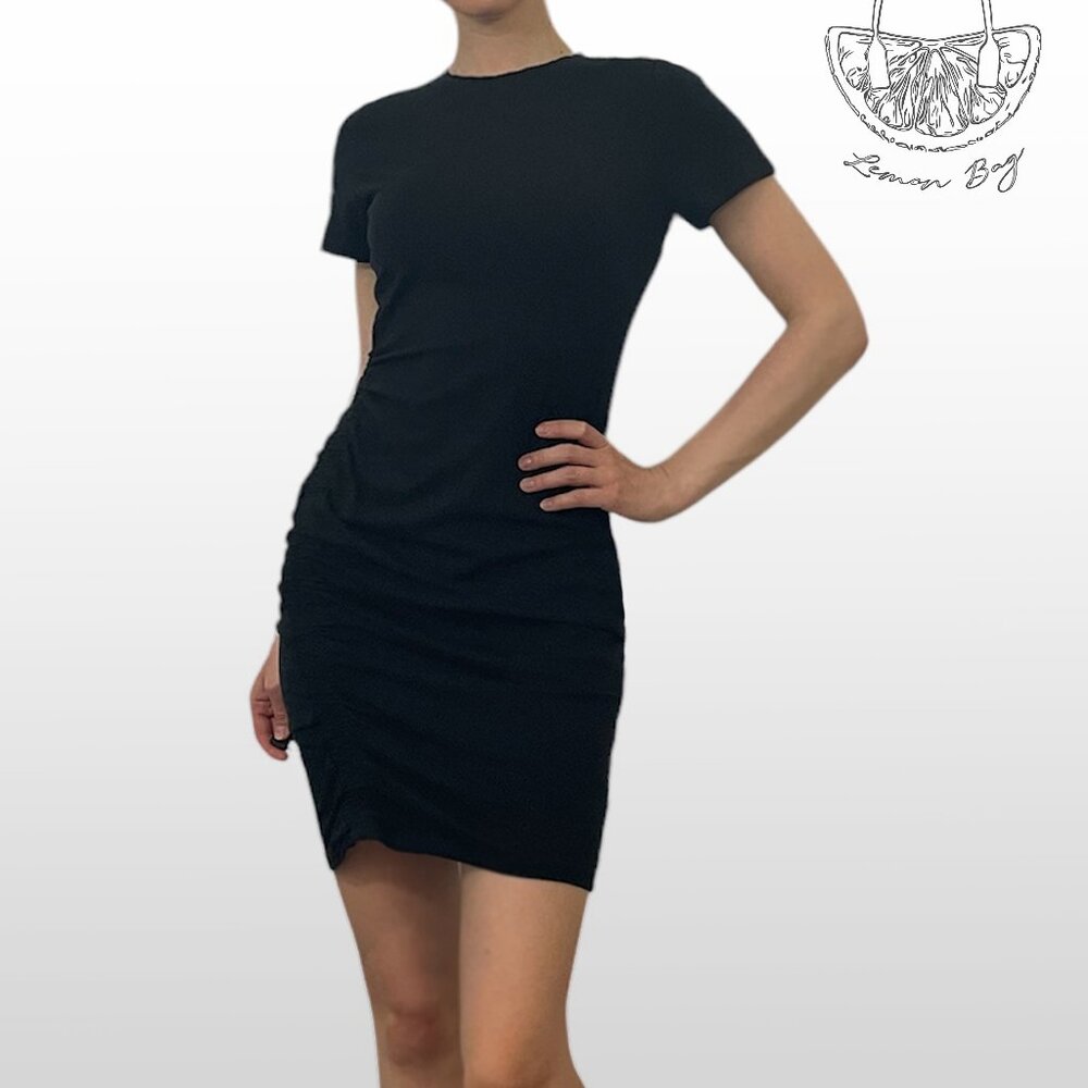 A New Day / Mini Casual Bodycon T-Shirt Dress / Size S / Color Black